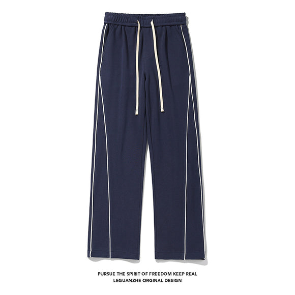 Pantalones de Buzo Hong Kong Cintura Blanca con Cinta