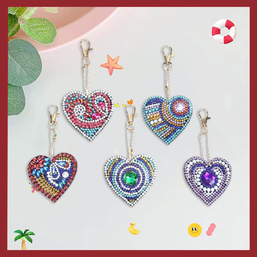 Llavero de Pintura de Diamantes Forma Especial - Diseño Pájaro Infantil para Bolso - Image 3