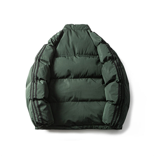 Chaqueta Abrigada de Rayas para Hombre - Image 21