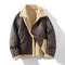 Chaqueta Polo Casual Talla Grande con Forro de Lana y Cuello Integrado