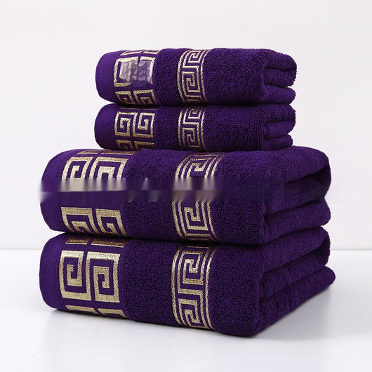 Toalla de Baño Jacquard de Algodón con Diseño Satinado Ancho - Image 8