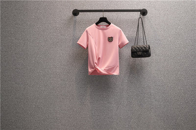 Conjunto de Dos Piezas: Blusa Ajustada y Pantalón Ancho - Image 7