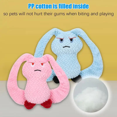 Juguete de Dentición para Perros Conejo Chirriante Peluche Masticable Portátil - Image 18
