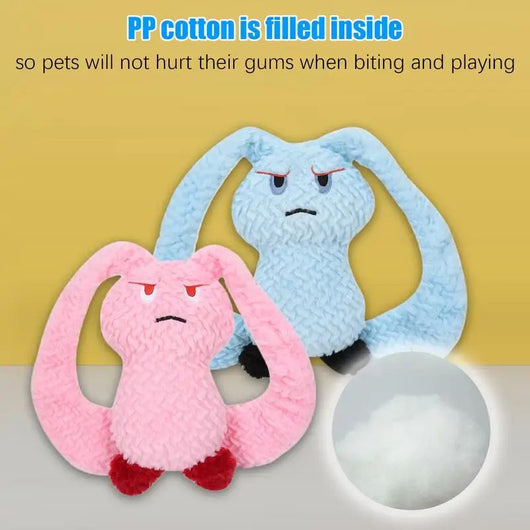 Juguete de Dentición para Perros Conejo Chirriante Peluche Masticable Portátil - Image 18