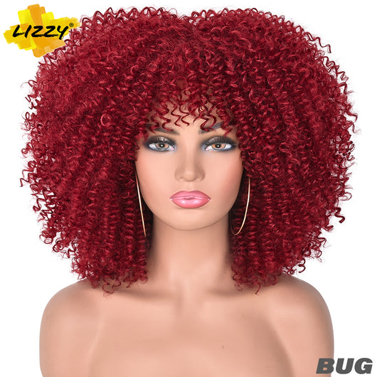Peluca Afro Rizada Corta 12 Pulgadas - Cabello Natural Africano - Image 8