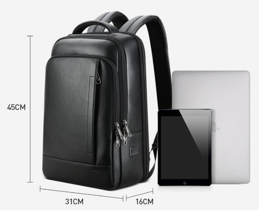 Mochila de Cuero Premium para Hombre - Bolsa de Negocios y Computadora - Image 4