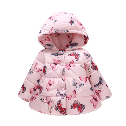 Chaqueta Acolchada para Niñas con Capucha y Diseño Estampado - Image 22