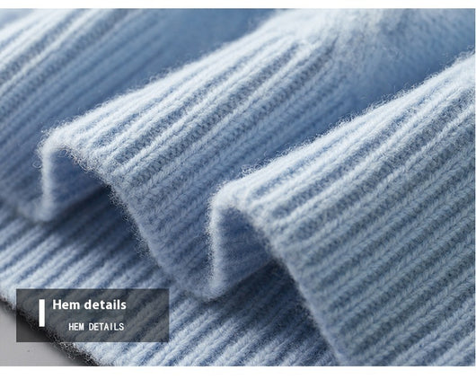 Suéter Grueso para Hombre Cuello Redondo Tejido Base - Image 19