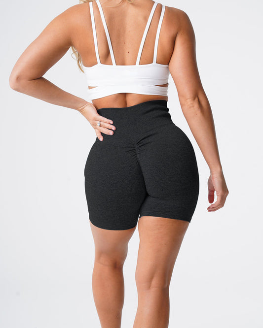 Shorts Deportivos Seamless con Cintura Alta y Diseño Copo de Nieve