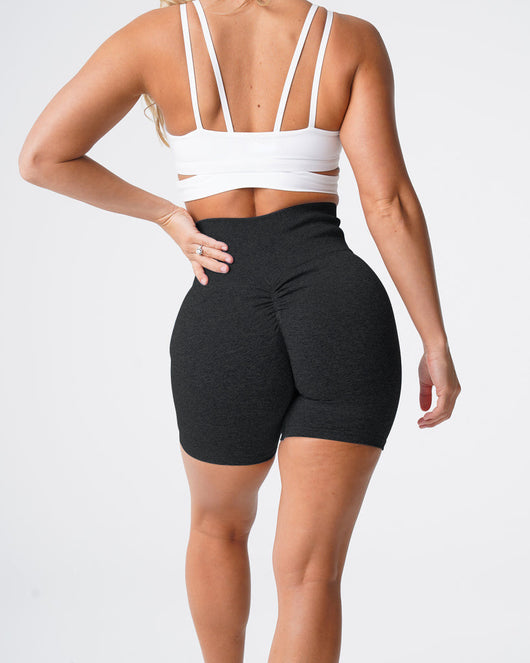 Shorts Deportivos Seamless con Cintura Alta y Diseño Copo de Nieve