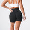 Shorts Deportivos Seamless con Cintura Alta y Diseño Copo de Nieve