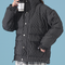 Chaqueta Acolchada Suelta a Rayas para Hombre