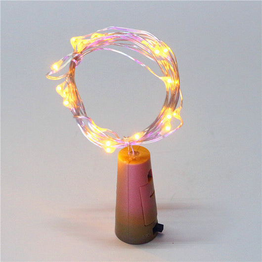 Guirnalda de Luces LED con Corcho de Vino - 2 Metros, 20 Luces Multicolor - Image 4