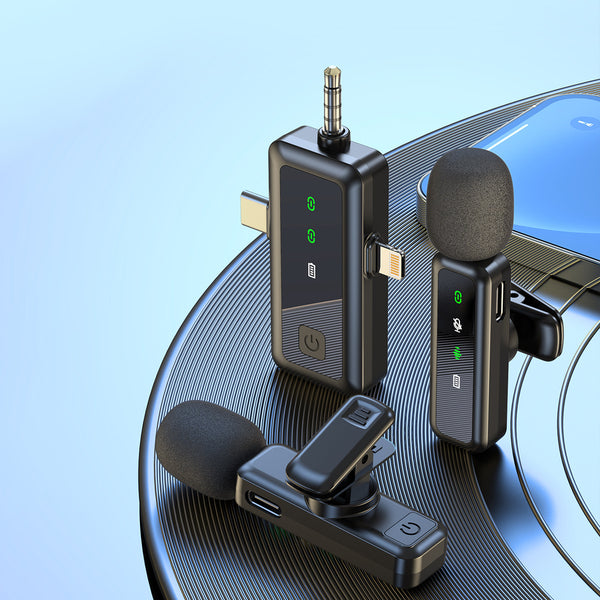 Micrófono Inalámbrico Clip H65 3 en 1 para Móvil y Computadora