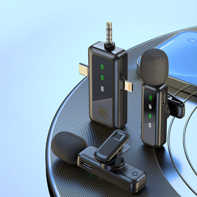 Micrófono Inalámbrico Clip H65 3 en 1 para Móvil y Computadora