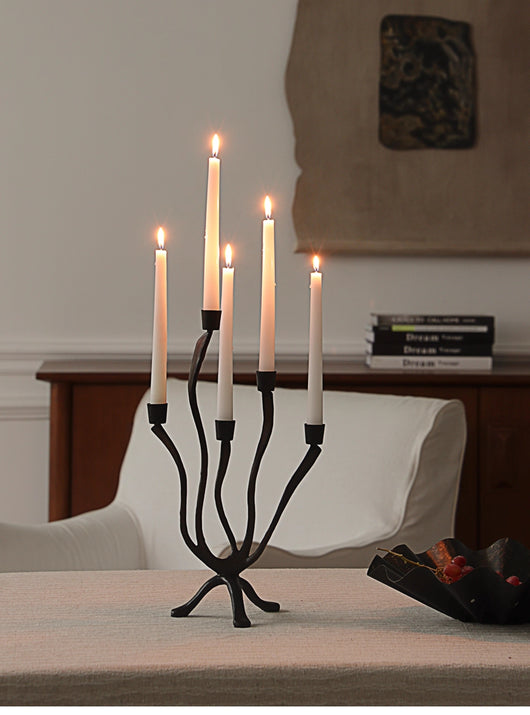 Candelabro Ramificado Negro de Múltiples Brazos - Image 11