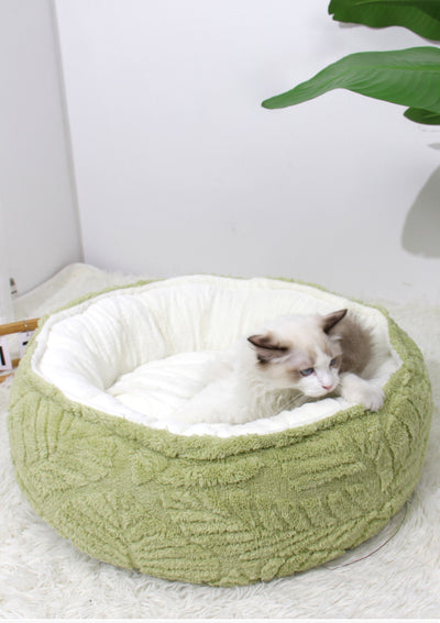 Cama Redonda Acogedora para Gatos y Perros Pequeños - Nido Térmico Suave - Image 11