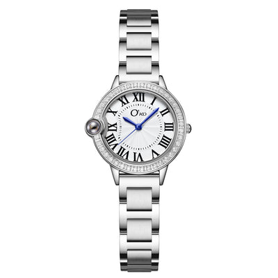 Reloj de Moda para Mujer con Banda de Acero y Micro-grabado de Diamantes - Image 4