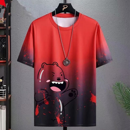 Camiseta Casual Versátil con Gradiente y Manga Media - Image 10