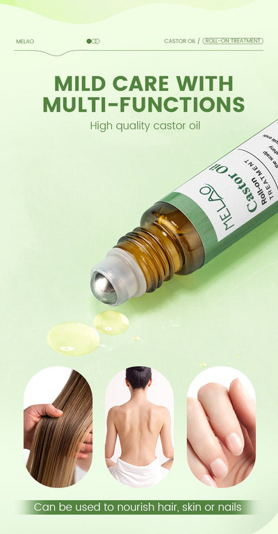 Aceite de Ricino Roll-On 10ml - Sérum Regenerador para Crecimiento Capilar y Cuero Cabelludo - Image 3