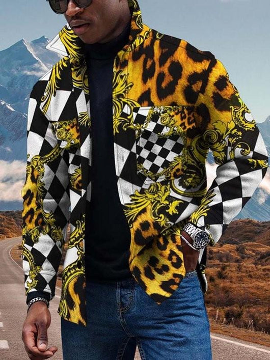 Cardigan Estampado 3D con Degradado de Colores y Botones Digitales - Image 22