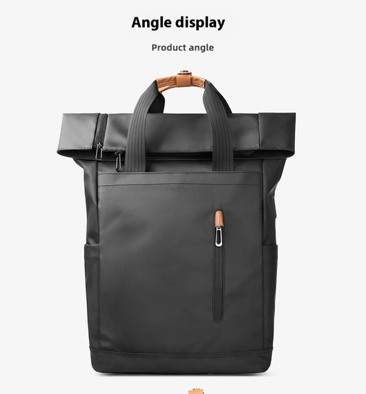 Mochila de Viaje con Cierre Lateral - Diseño Ergonómico para Commute y Aventuras - Image 9