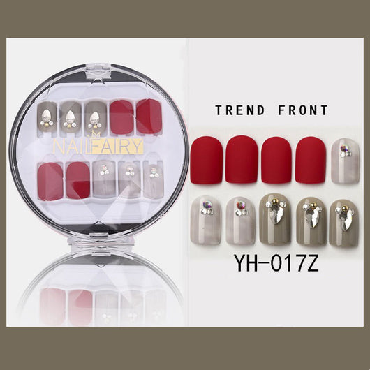 Uñas Postizas Coreanas Removibles Waterproof - Set 30 Piezas Manicura Instantánea - Image 45