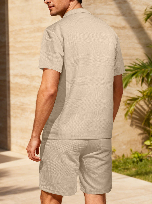 Conjunto Deportivo Hombre Jacquard Suelta Comodidad Total - Image 36
