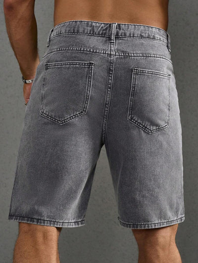 Shorts Estilo Vaquero con Estampado de Letras para Hombre - Image 17