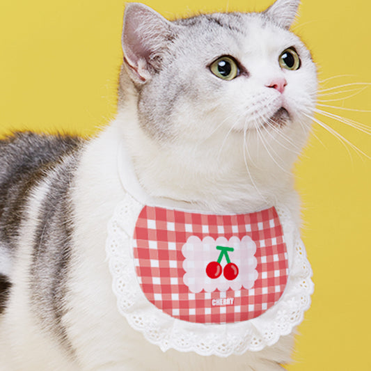 Babero Collar Toalla Saliva para Gatos - Accesorios Felinos Adorables