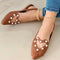 Zapatos Planos Elegantes para Mujer con Punta Afilada y Detalles de Cristal