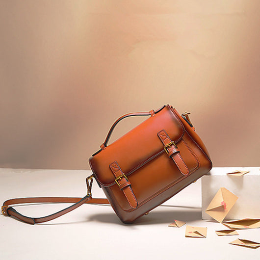 Bolso Mensajero de Cuero Genuino - Estilo Versátil para Mujer - Image 11