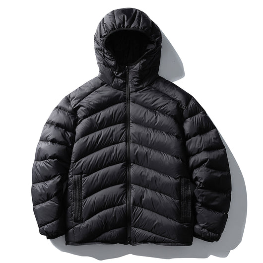 Chaqueta Acolchada con Capucha de Plumón de Pato Blanco - Image 6