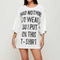 Playera Blanca para Mujer con Lentejuelas y Letras