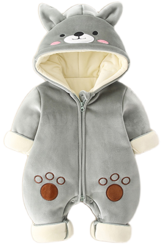 Pijama Mameluco de Algodón para Bebé - Diseño Cartoon Otoño Invierno