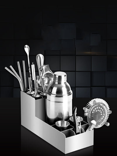 Set Profesional de Coctelería en Acero Inoxidable con Vaso Reforzado