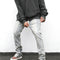 Jeans Slim Fit Desgastados con Efecto Vintage Amarillento
