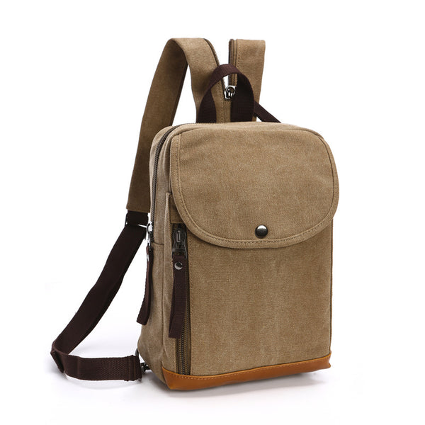 Bolsa Mensajera de Lona para Hombre - Diseño Moderno de Un Hombro