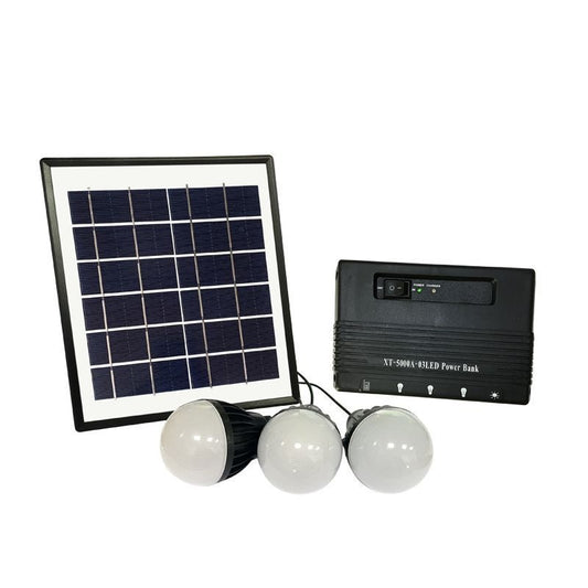 Generador Solar Portátil con Luz LED para Exterior