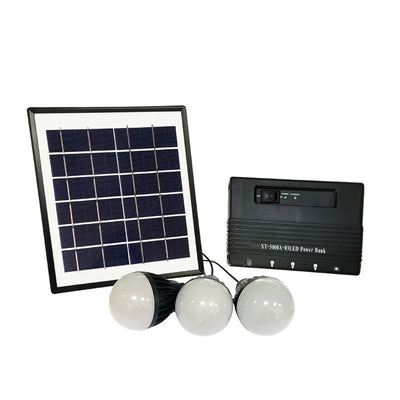 Generador Solar Portátil con Luz LED para Exterior