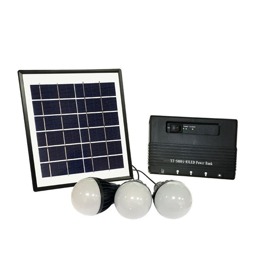 Generador Solar Portátil con Luz LED para Exterior