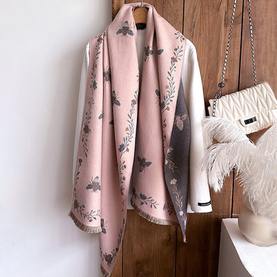 Chal de Cachemira Retro Tejido para Mujer - Abrigo Cálido Otoño Invierno - Image 15