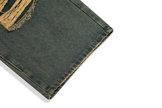 Jeans Rotos Vintage con Parches para Hombre - Diseño Nicho - Image 7
