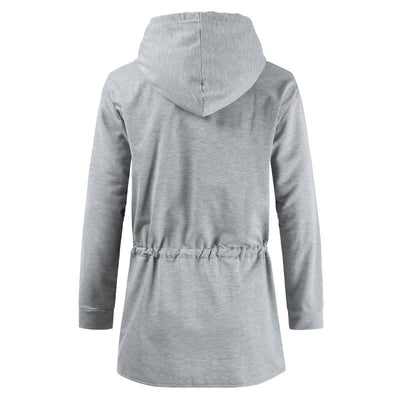 Suéter Cardigan Hoodie Coreano de Largo Medio para Hombre - Image 3