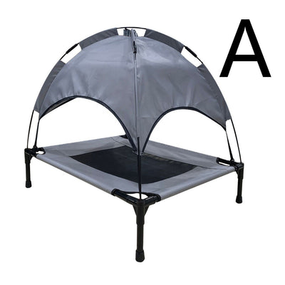 Cama Elevada con Toldo para Mascotas - Refugio Camping Portátil - Image 7