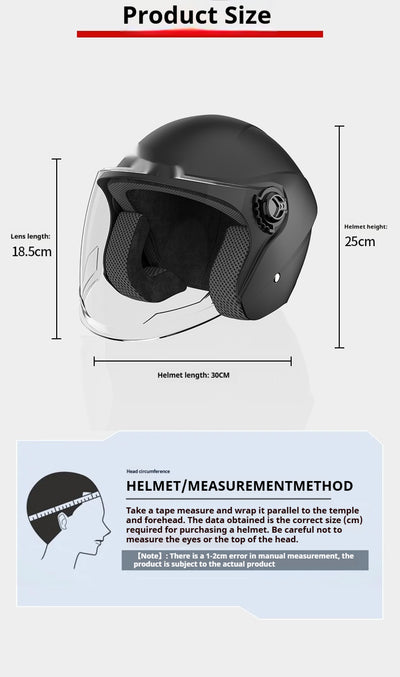 Casco de Moto Eléctrica con Aislamiento Térmico y Protección Contra el Viento - Image 19