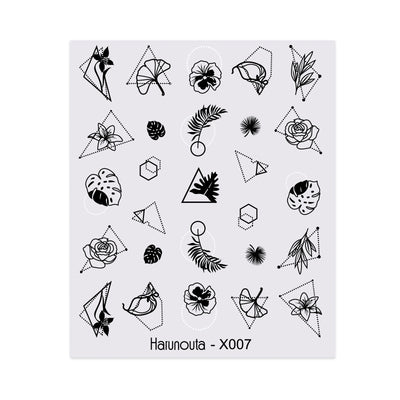 Stickers de Uñas Mariposas, Flores y Hojas - Diseños Artísticos - Image 25