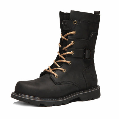 Botas Altas Impermeables para Hombre con Forro de Ante Rojo - Image 6