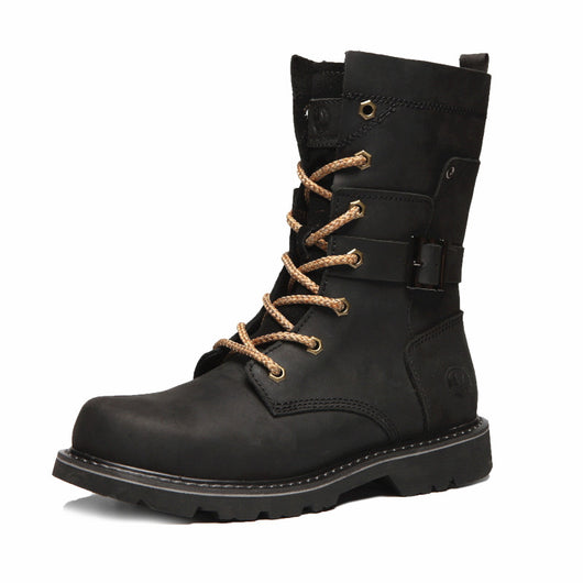 Botas Altas Impermeables para Hombre con Forro de Ante Rojo - Image 6