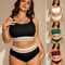 Bikini Talle Alto con Abertura Lateral para Tallas Grandes